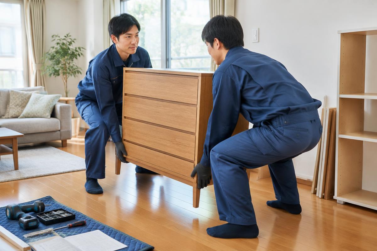 家具移動・組立のサービスイメージ